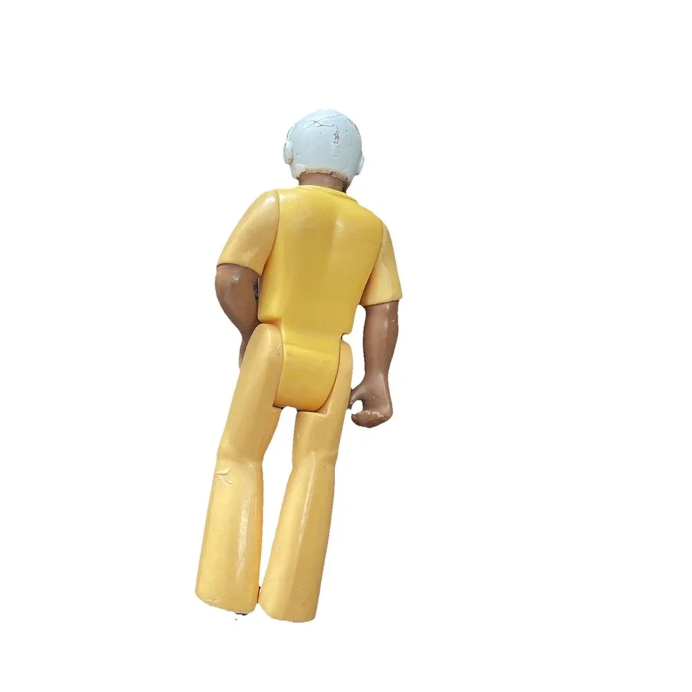 Vintage Adventure People Fisher Price Yellow Rescue Helicopter Pilot 70s